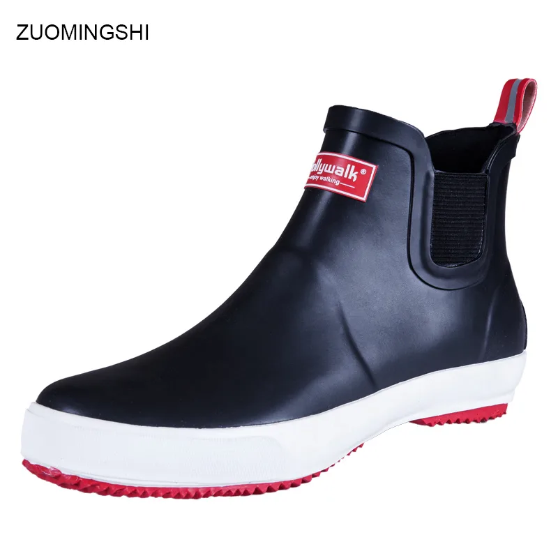 Fishing Boots - ขายผู้ชายรองเท้า Gumboots Bot ฤดูหนาวตกปลารองเท้าสำหรับชายน้ำหนักเบายาง Antiskid รองเท้า