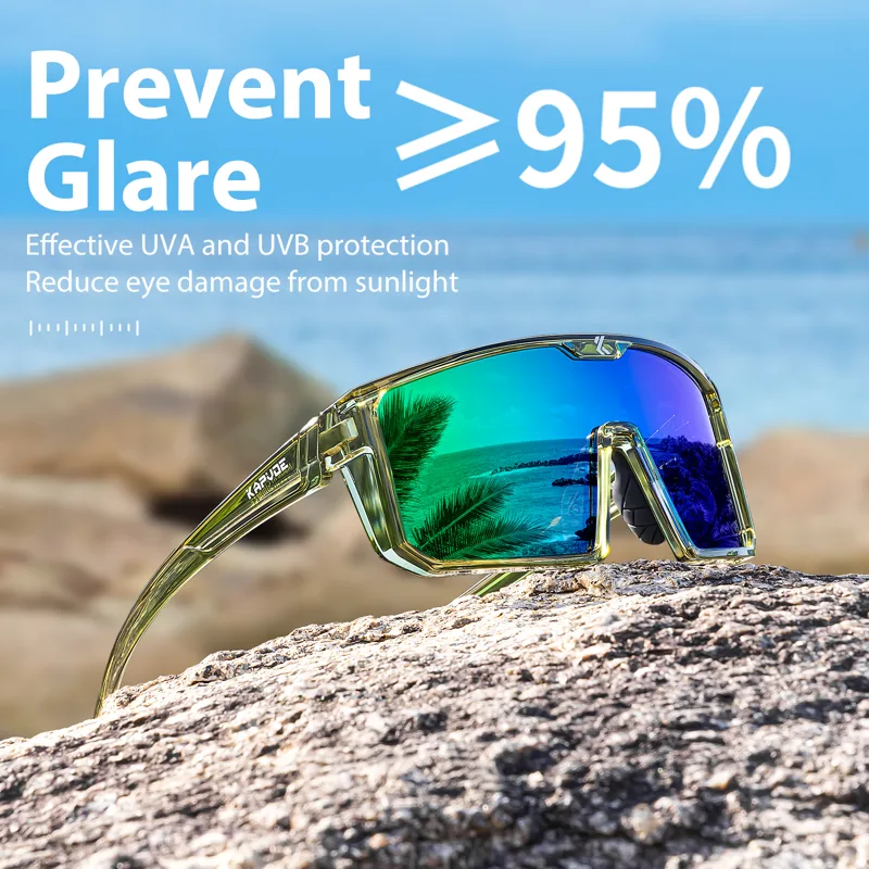 Fishing Sunglasses Polarized - แว่นตากันแดดโพลาไรซ์ Kapvoe สำหรับผู้ชายและผู้หญิง เหมาะสำหรับกิจกรรมกลางแจ้ง ขับรถ ขี่จักรยาน
