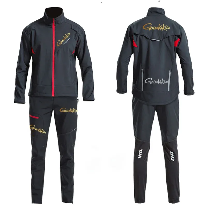 Fishing Pants Waterproof - เสื้อกันลมกันน้ำสำหรับฤดูหนาวเสื้อแขนยาวตกปลาสำหรับผู้ชายเสื้อกันลมสำหรับตกปลาตั้งแคมป์ตกปลากางเกงตกปลากางเกงตกปลาแบบหนาเสื้อโค้ทเด็กผู้หญิง