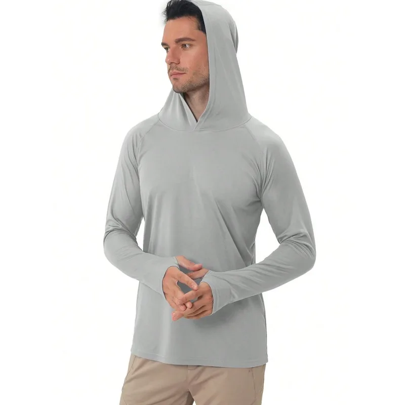 Fishing Shirt Uv Protection - เสื้อกันแดด UPF 50 มีฮู้ด แขนยาว สำหรับตกปลา