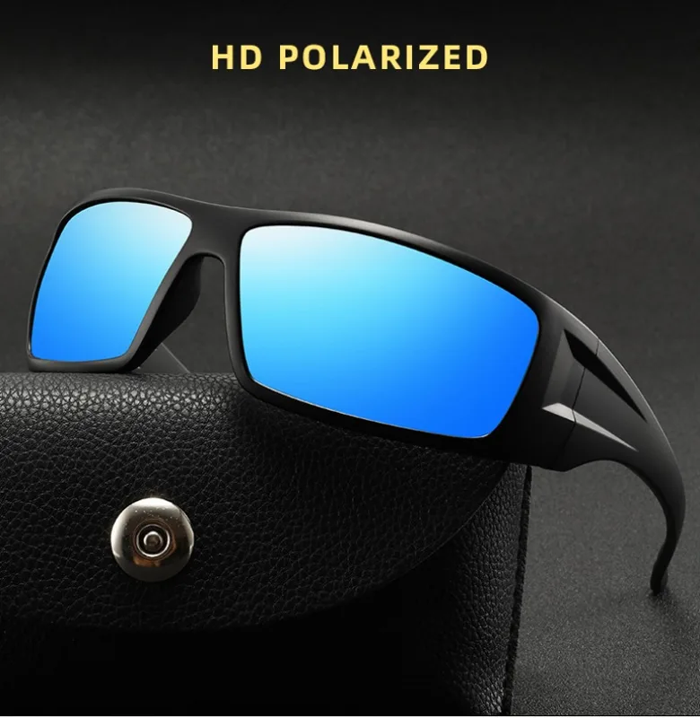 Fishing Sunglasses Polarized - 1 ชิ้นแว่นตากันแดดโพลาไรซ์สำหรับผู้ชายกลางแจ้งผู้ชายตกปลาขี่จักรยานแว่นตากีฬากันลมสีสันสดใสแว่นตากันแดดทนรังสียูวี