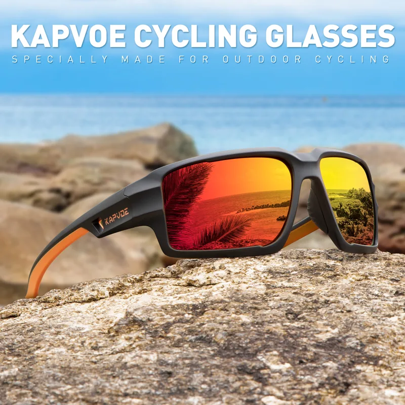 Fishing Sunglasses Polarized - Kapvoe แว่นตาตกปลาโพลาไรซ์แว่นตา UV400 ป้องกันแว่นตากีฬาผู้ชายผู้หญิงขี่ขับรถแว่นตากันแดดแว่นตาเดินป่า