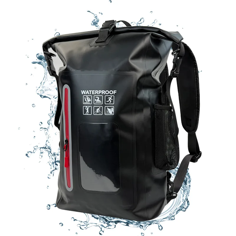Fishing Bag Waterproof - กระเป๋าเป้สะพายหลังกันน้ำขนาด 25 ลิตร กระเป๋าเป้สะพายหลังสำหรับเล่นกีฬากลางแจ้ง สำหรับตกปลา ตั้งแคมป์