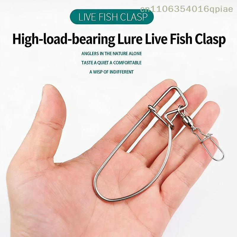 Fishing Belt - (ซัมเมอร์4) อุปกรณ์ตกปลา ตัวล็อคสายเอ็นตกปลา สแตนเลส สายร้อยปลา