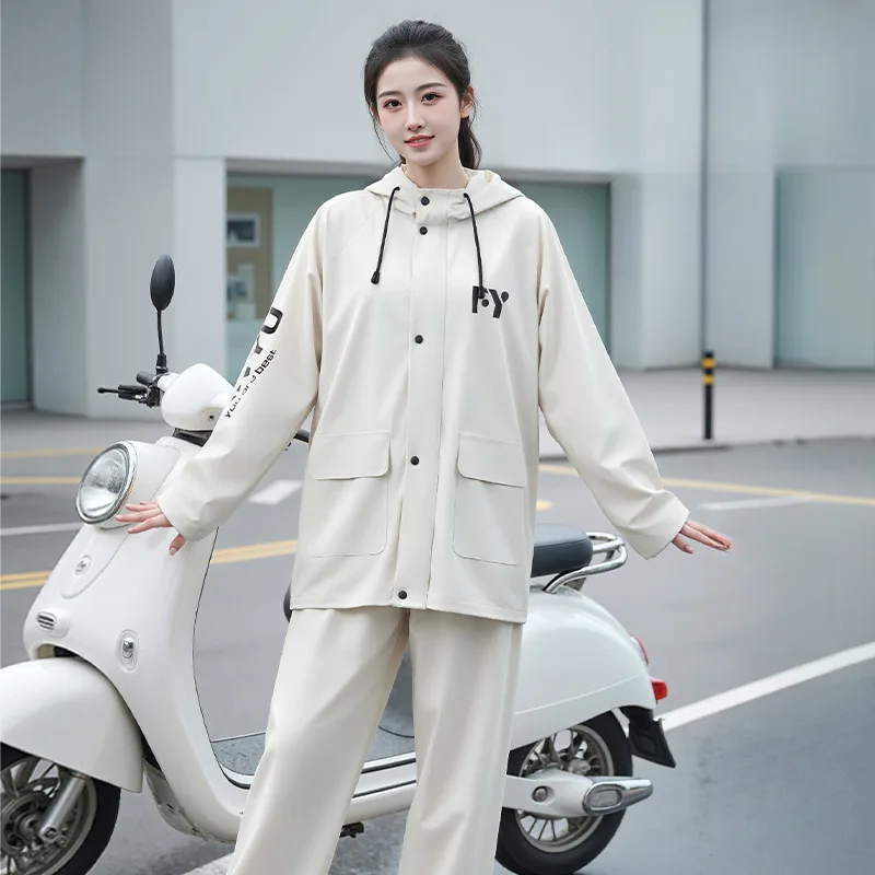 Fishing Rain Suit - ชุดกันฝนสำหรับผู้ชายและผู้หญิง ชุดกันฝนแบบกันลม กันน้ำ เสื้อกันฝน กางเกงกันฝน สำหรับขี่มอเตอร์ไซค์