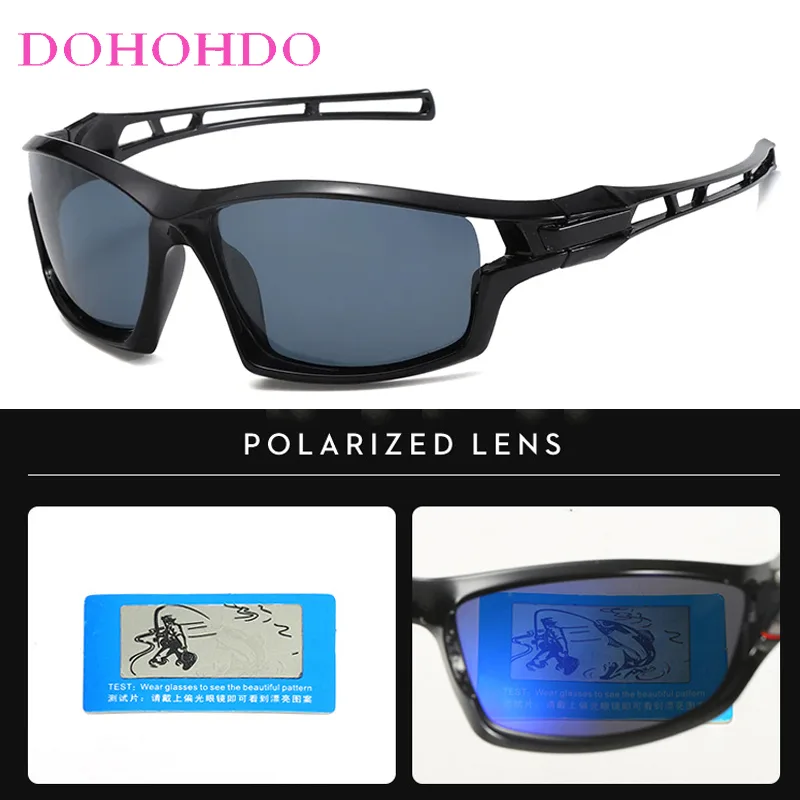 Fishing Sunglasses Polarized - แว่นกันแดดโพลาไรซ์ย้อนยุคสำหรับผู้ชายและผู้หญิง แว่นตากันแดดสำหรับเล่นกีฬากลางแจ้ง ป้องกันรังสียูวี 400 ป้องกันแสงสะท้อน สำหรับขับรถ