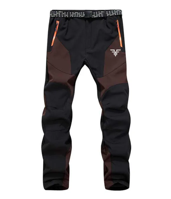 Fishing Pants Waterproof - กางเกงตกปลาผู้ชายและผู้หญิงสำหรับฤดูใบไม้ร่วงและฤดูหนาว ผ้ากำมะหยี่ อุ่น กันน้ำ เหมาะสำหรับเล่นกีฬาและตกปลา