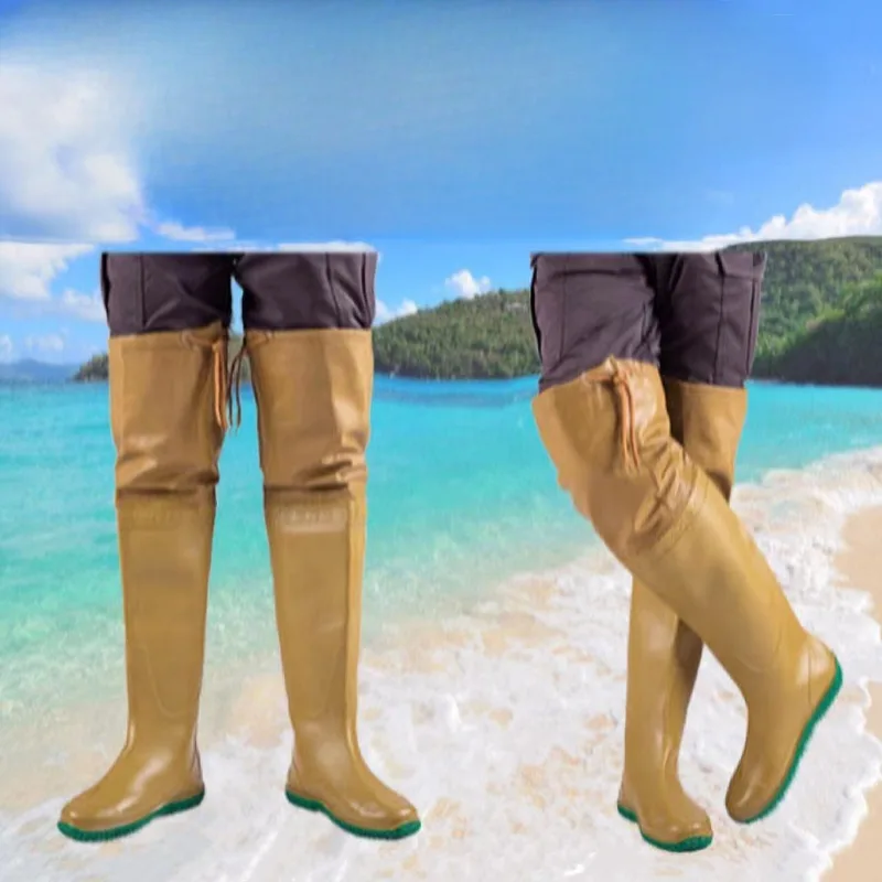 Fishing Waders - รองเท้าบูทยางกันน้ำแบบ unisex สำหรับงานเกษตร พื้นนุ่ม ใส่ปลูกข้าวได้ ทนทาน