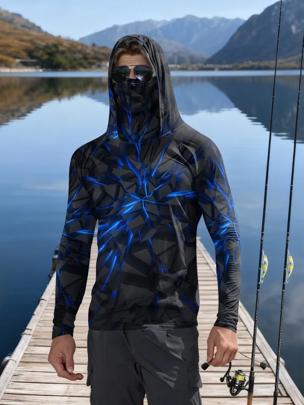 Fishing Mask Sun Protection - เสื้อตกปลาป้องกันรังสียูวีรุ่นใหม่ปี 2026 แขนยาวพร้อมฮู้ด - เสื้อผ้าป้องกันรังสียูวีสำหรับตกปลาพร้อมหน้ากาก