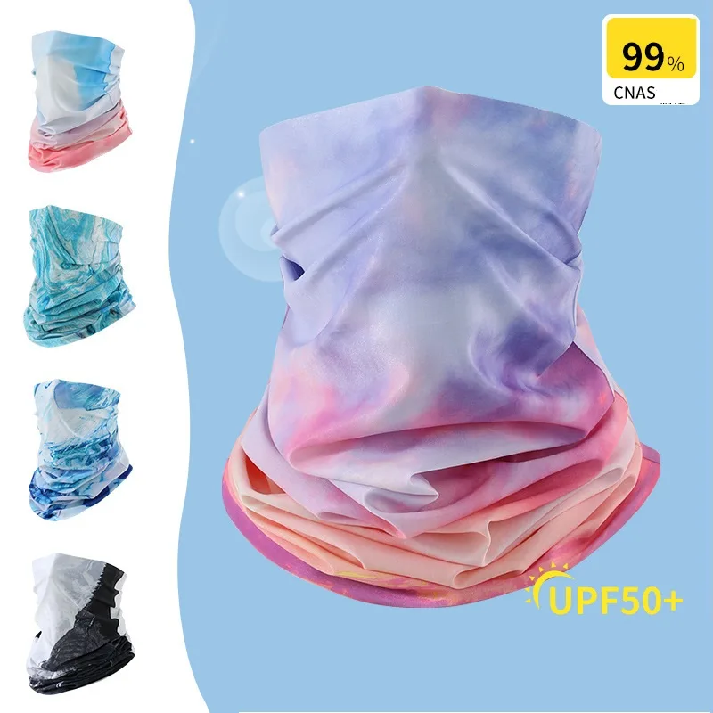 Fishing Mask Sun Protection - ผ้าพันคอแฟชั่นสีไร้รอยต่อสำหรับขี่จักรยานผ้าพันคอพันคอแบบพันหัวคาดศีรษะกลางแจ้งปีนเขาตกปลากีฬาไหมพรมคลุมศีรษะหน้ากากปิดหน้า