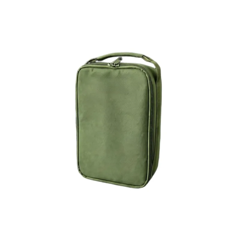 Fishing Bag Waterproof - กระเป๋าเก็บอุปกรณ์ตกปลาสีเขียว 26 18 11.5 ซม. หลายช่อง