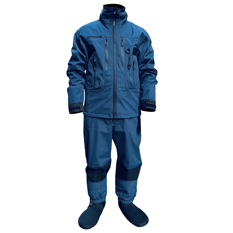 Fishing Jacket Waterproof - กันน้ำฝนตกปลาชุดฉนวนเอว Wader และ Hooded Wading Jacket