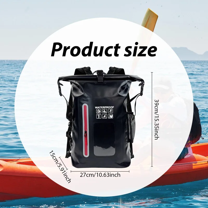 Fishing Backpack - กระเป๋ากันน้ำ กระเป๋าเป้สะพายหลังกันน้ำ กระเป๋าเก็บของกันน้ำ กระเป๋าลอยน้ำสำหรับพายเรือคายัคสำหรับตกปลา