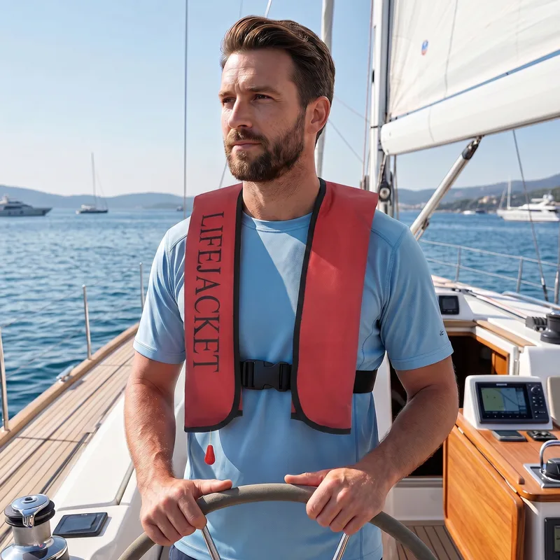 เสื้อชูชีพแบบพองลมอัตโนมัติพร้ - Fishing Vest บทวิจารณ์และราคา
