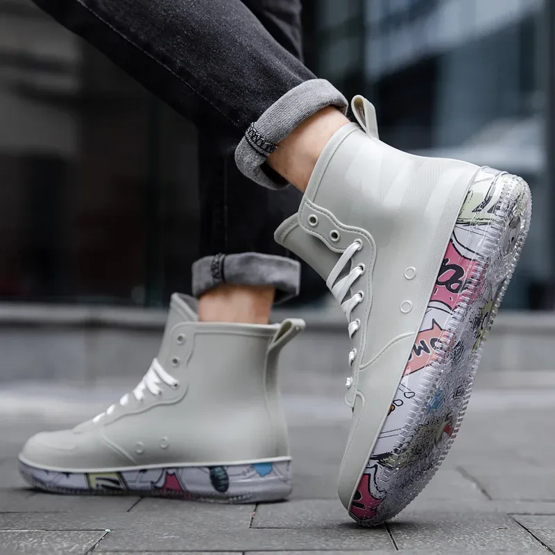 ผู้ชายรองเท้าฝนแฟชั่นอินเทรนด์ - Fishing Boots บทวิจารณ์และราคา