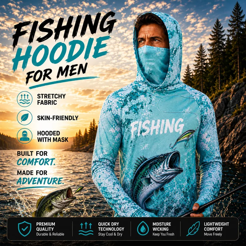 เสื้อเจอร์ซีย์สำหรับตกปลา เสื้ - Fishing Hoodie บทวิจารณ์และราคา