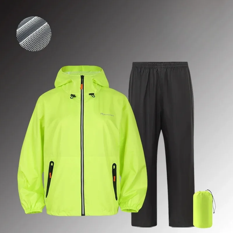 ชุดกันฝนแบบเต็มตัว สะท้อนแสง ส - Fishing Rain Suit บทวิจารณ์และราคา