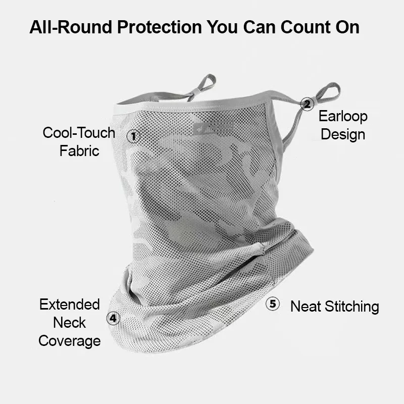 ผ้าคลุมคอป้องกันรังสียูวี ผ้าป - Fishing Mask Sun Protection บทวิจารณ์และราคา