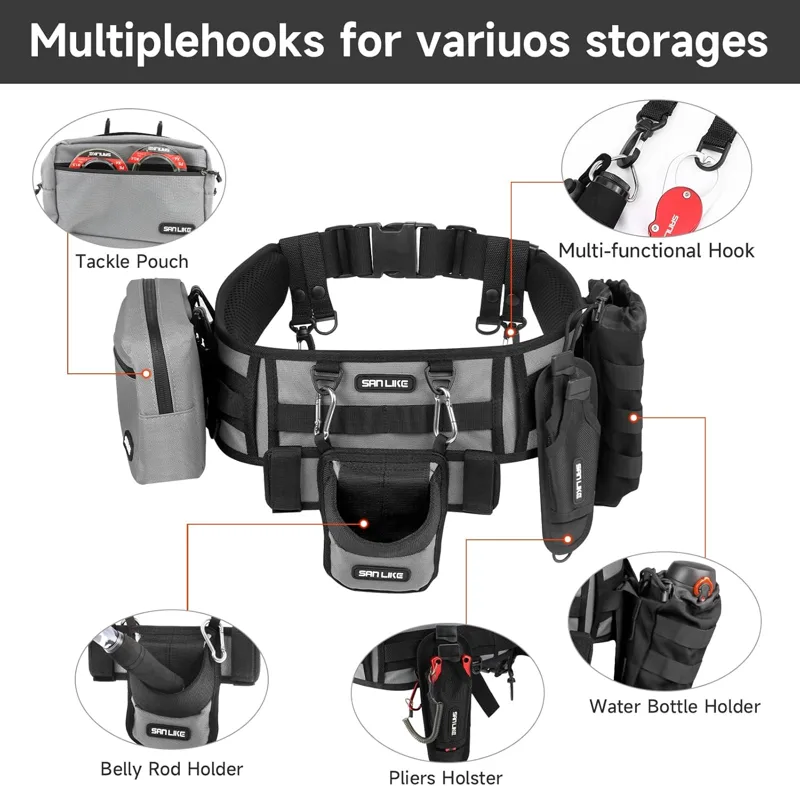 เข็มขัดตกปลา SANLIKE พร้อมที่ใ - Fishing Belt บทวิจารณ์และราคา