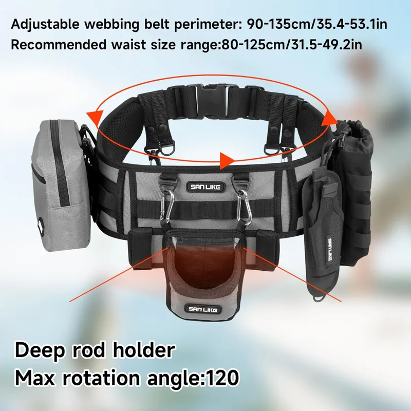 เข็มขัดตกปลา SANLIKE พร้อมที่ใ - Fishing Belt บทวิจารณ์และราคา