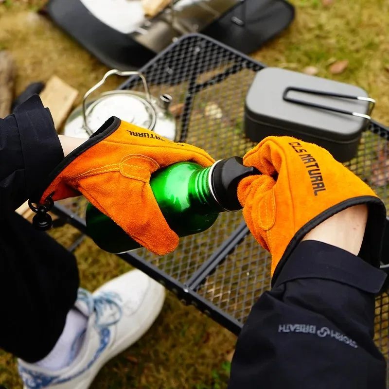 ถุงมือบาร์บีคิวทนความร้อน หนัง - Fishing Gloves บทวิจารณ์และราคา