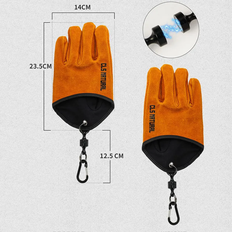 ถุงมือบาร์บีคิวทนความร้อน หนัง - Fishing Gloves บทวิจารณ์และราคา