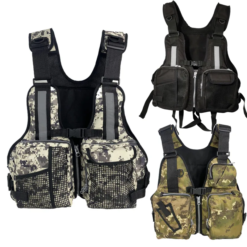 เสื้อกั๊กตกปลากลางแจ้งพร้อมกระ - Fishing Vest บทวิจารณ์และราคา