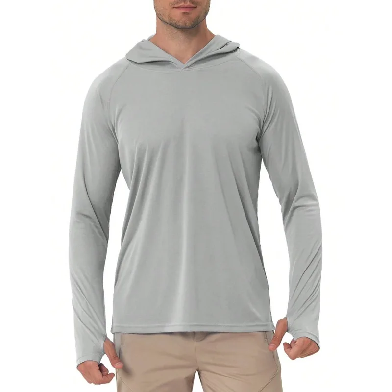 เสื้อกันแดด UPF 50 มีฮู้ด แขนย - Fishing Shirt Uv Protection บทวิจารณ์และราคา