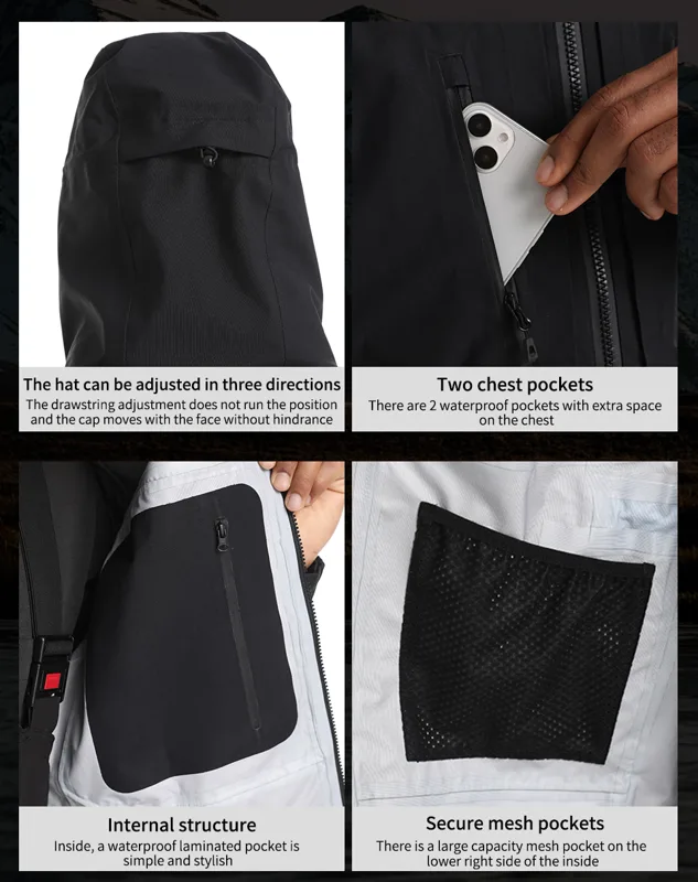 เสื้อกีฬากันน้ำสำหรับผู้ชาย, ต - Fishing Jacket Waterproof บทวิจารณ์และราคา