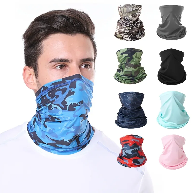 ผ้าคลุมหน้าป้องกันแสงแดดแบบไอซ - Fishing Mask Sun Protection บทวิจารณ์และราคา