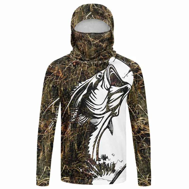 เสื้อฮู้ดตกปลาสำหรับผู้ชาย ลาย - Fishing Hoodie บทวิจารณ์และราคา