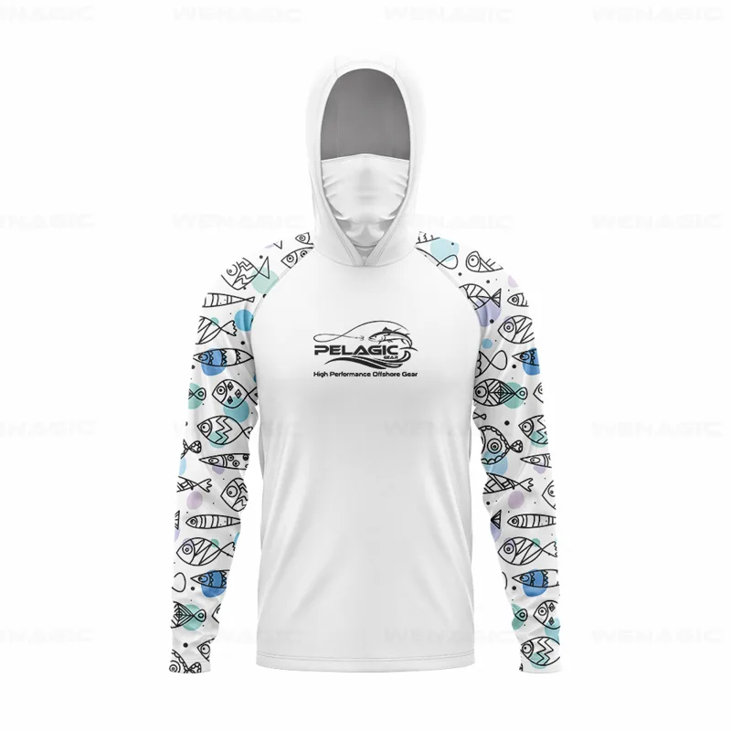 เสื้อตกปลาแขนยาวมีฮู้ดสำหรับผู - Fishing Shirt Uv Protection บทวิจารณ์และราคา