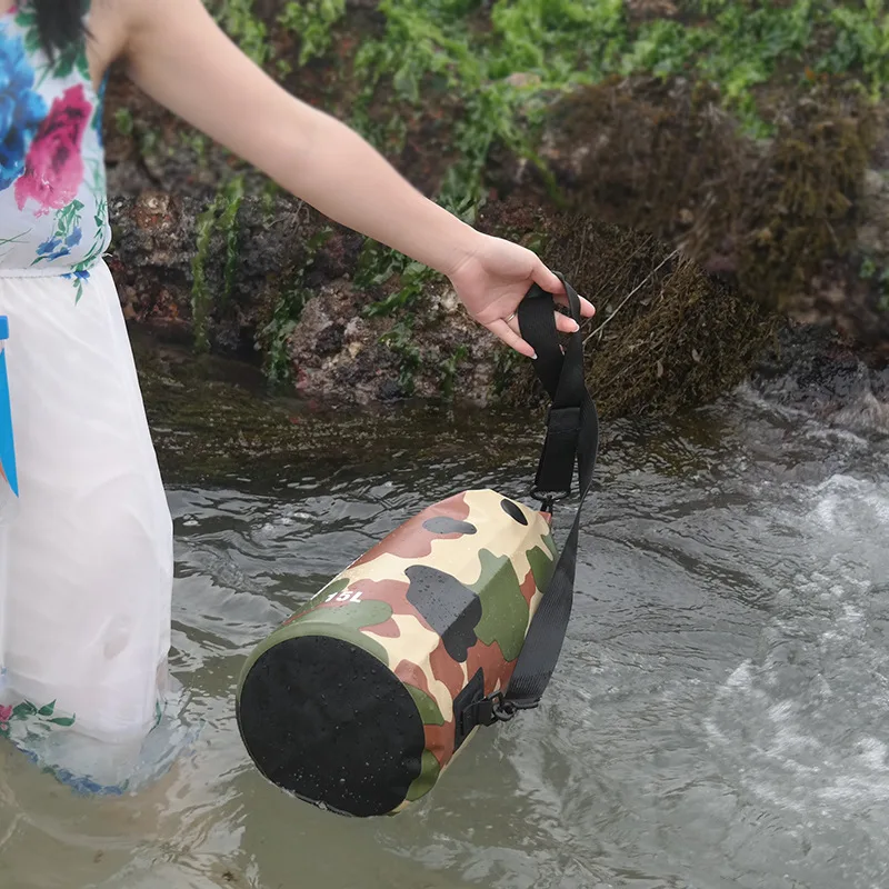 กระเป๋าแห้งกันน้ำลายพรางแบบม้ว - Fishing Bag Waterproof บทวิจารณ์และราคา