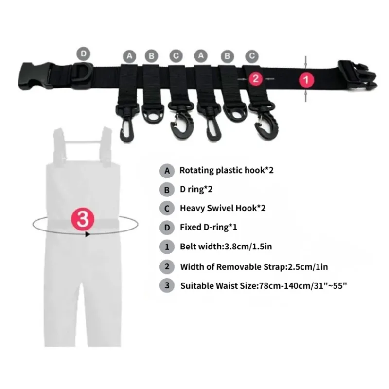 เข็มขัดคาดเอวสำหรับตกปลาแบบปรั - Fishing Belt บทวิจารณ์และราคา