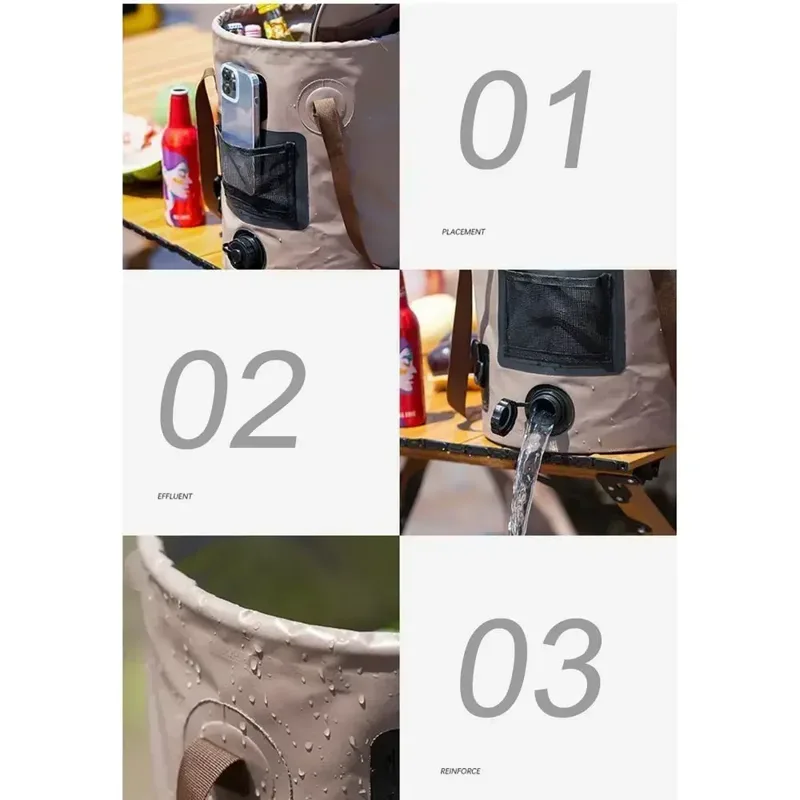 ถังพับได้แบบพกพาขนาด 25 ลิตร ถ - Fishing Bag Waterproof บทวิจารณ์และราคา
