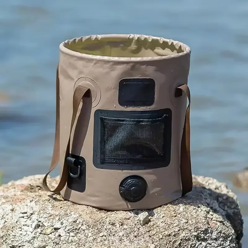 ถังพับได้แบบพกพาขนาด 25 ลิตร ถ - Fishing Bag Waterproof บทวิจารณ์และราคา