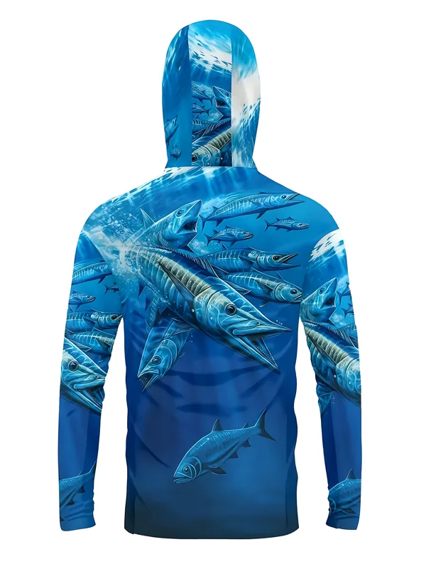 เสื้อตกปลาแบบมีฮู้ดสำหรับผู้ชา - Fishing Mask Sun Protection บทวิจารณ์และราคา