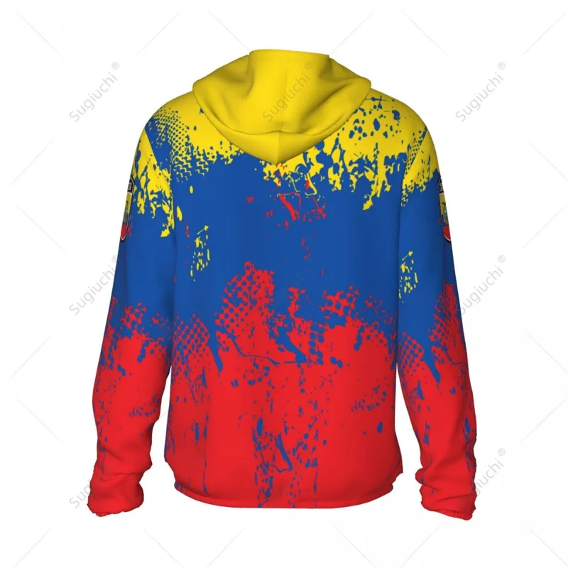 เสื้อฮู้ดกันแดดลายธงชาติเอกวาด - Fishing Hoodie บทวิจารณ์และราคา