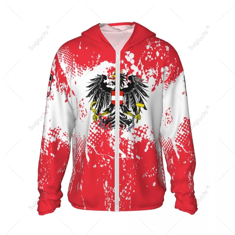 เสื้อฮู้ดกันแดดลายธงชาติออสเตร - Fishing Hoodie บทวิจารณ์และราคา