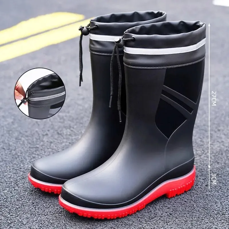 รองเท้าบูทยางกันฝนแบบกลางสำหรั - Fishing Boots บทวิจารณ์และราคา