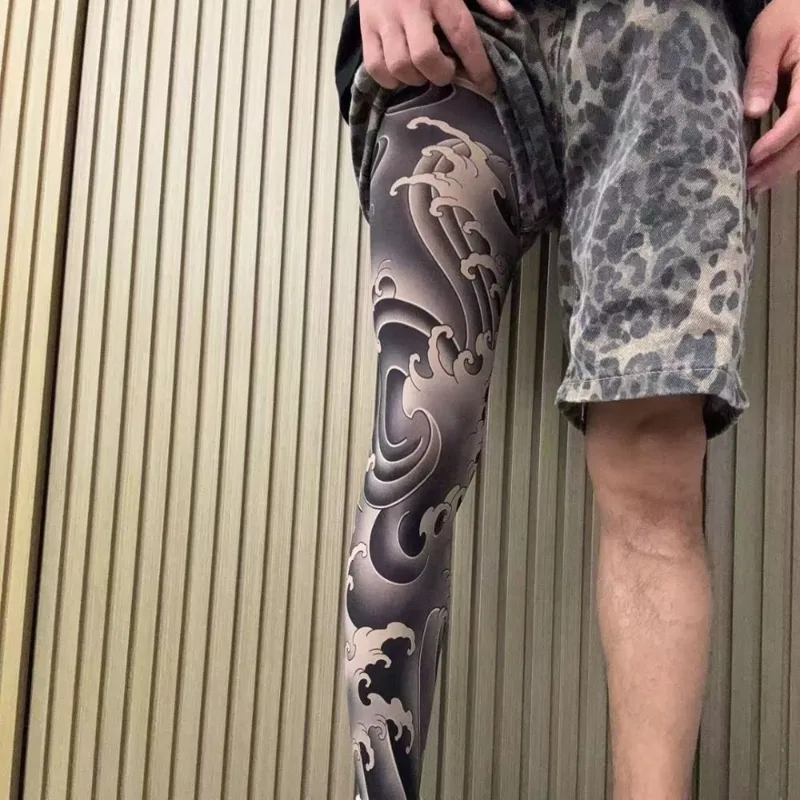 ถุงเท้าลายสักเต็มขาแบบใหม่ ถุง - Fishing Socks บทวิจารณ์และราคา