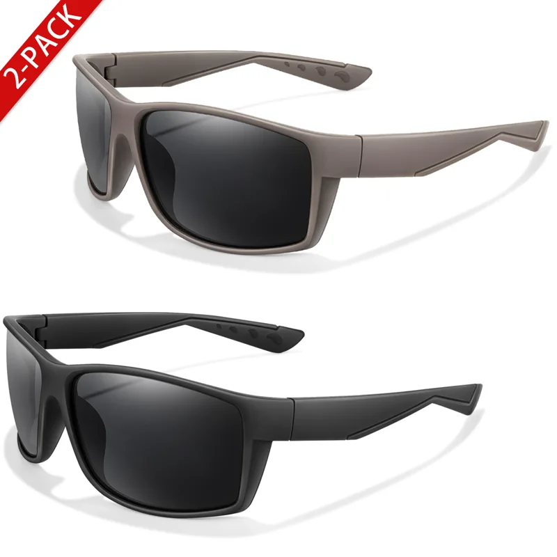 แว่นกันแดดโพลาไรซ์ 2 แพ็คป้องก - Fishing Sunglasses Polarized บทวิจารณ์และราคา