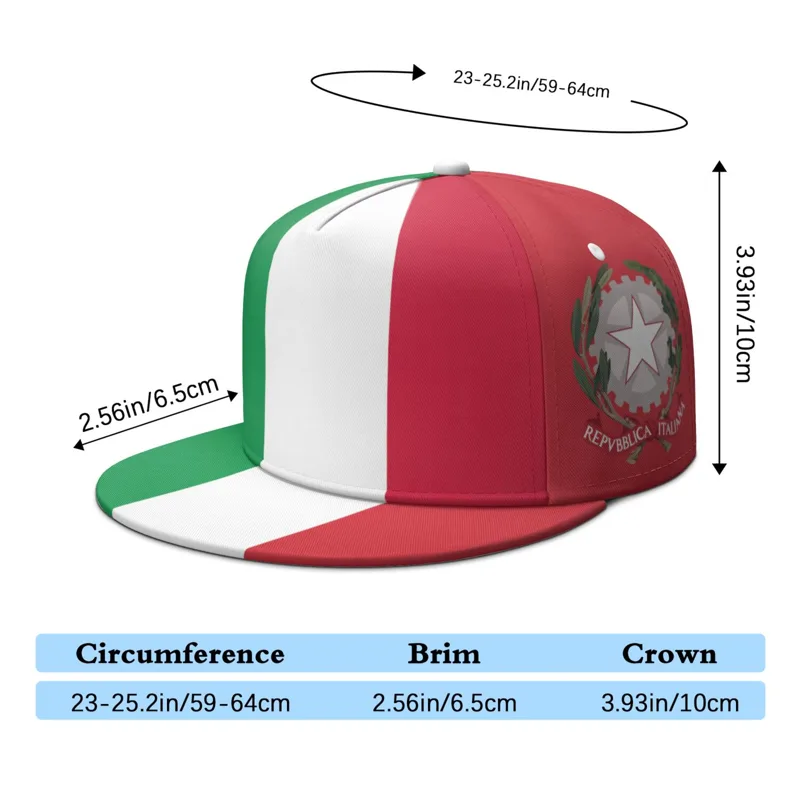 หมวกแก๊ปปีกแบน ลายธงชาติอิตาลี - Fishing Hat บทวิจารณ์และราคา