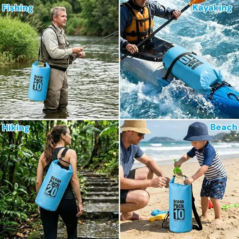 กระเป๋าแห้งกันน้ำ 500D แบบลอยน - Fishing Bag Waterproof บทวิจารณ์และราคา