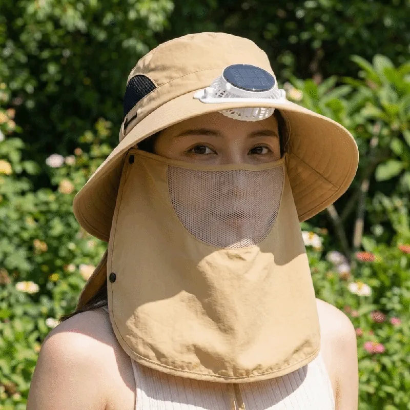 หมวกพัดลมพลังงานแสงอาทิตย์แบบพ - Fishing Hat บทวิจารณ์และราคา
