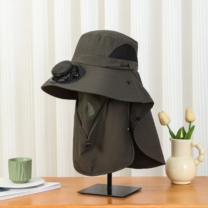 หมวกพัดลมพลังงานแสงอาทิตย์แบบพ - Fishing Hat บทวิจารณ์และราคา