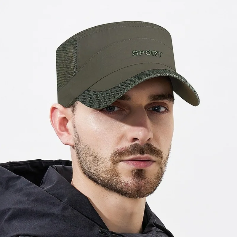 หมวกทรงแบนแบบปรับได้ ระบายอากา - Fishing Hat บทวิจารณ์และราคา