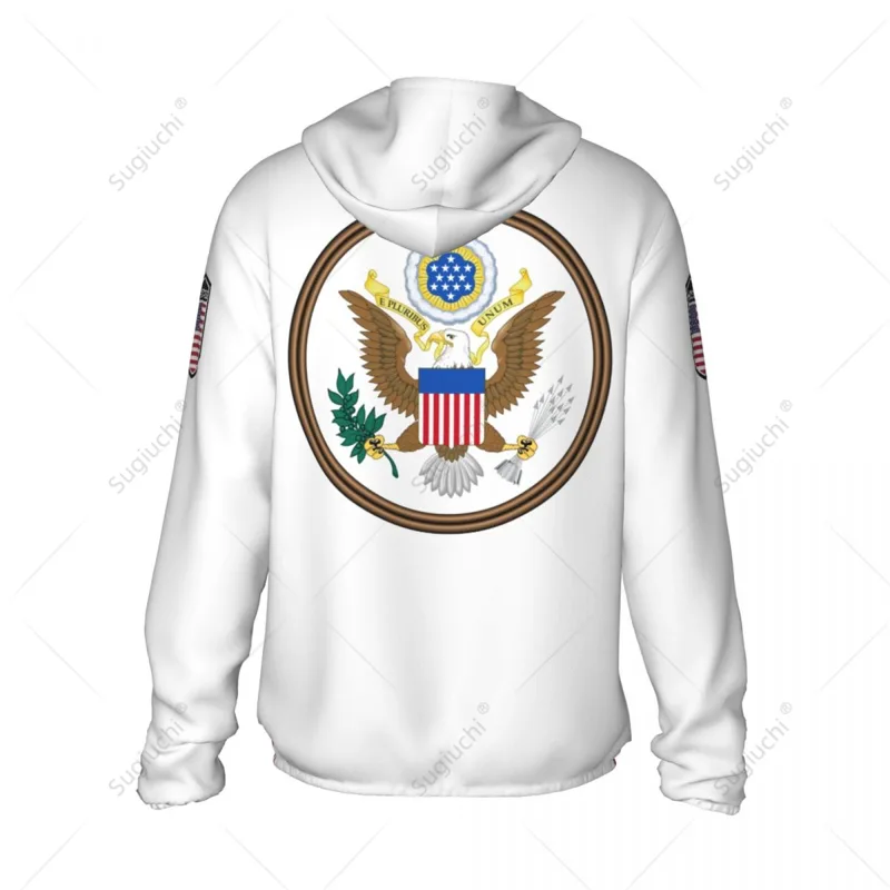 เสื้อฮู้ดกันแดดลายธงชาติสหรัฐอ - Fishing Hoodie บทวิจารณ์และราคา