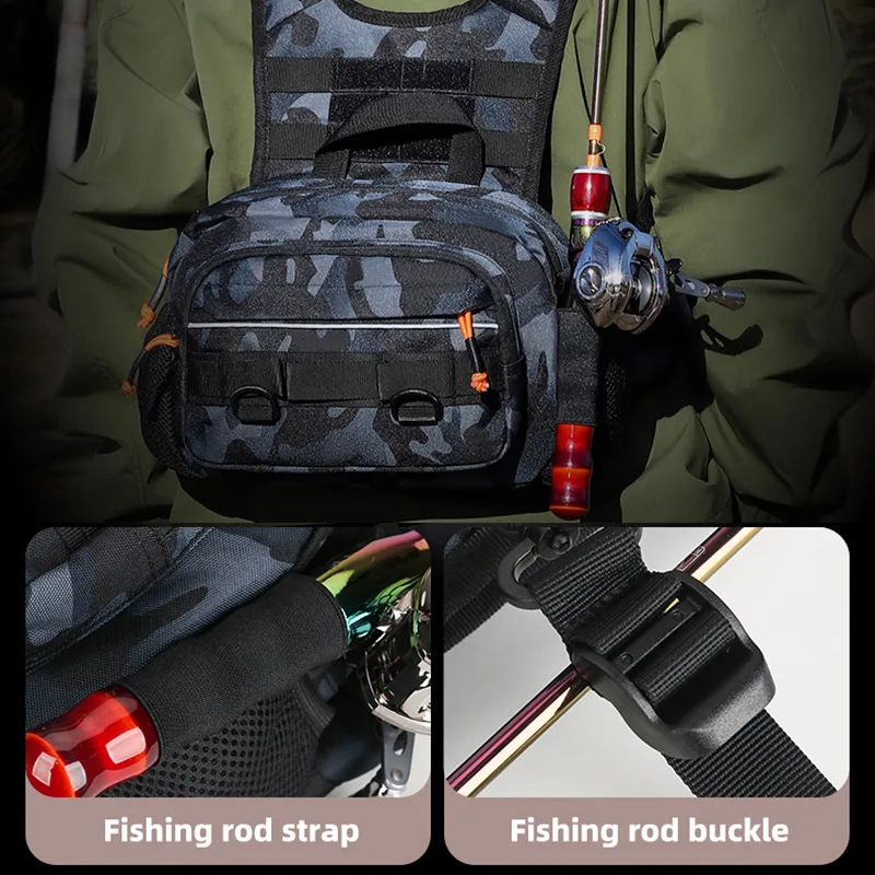 ผู้ชายกระเป๋ายุทธวิธีตกปลากระเ - Fishing Backpack บทวิจารณ์และราคา
