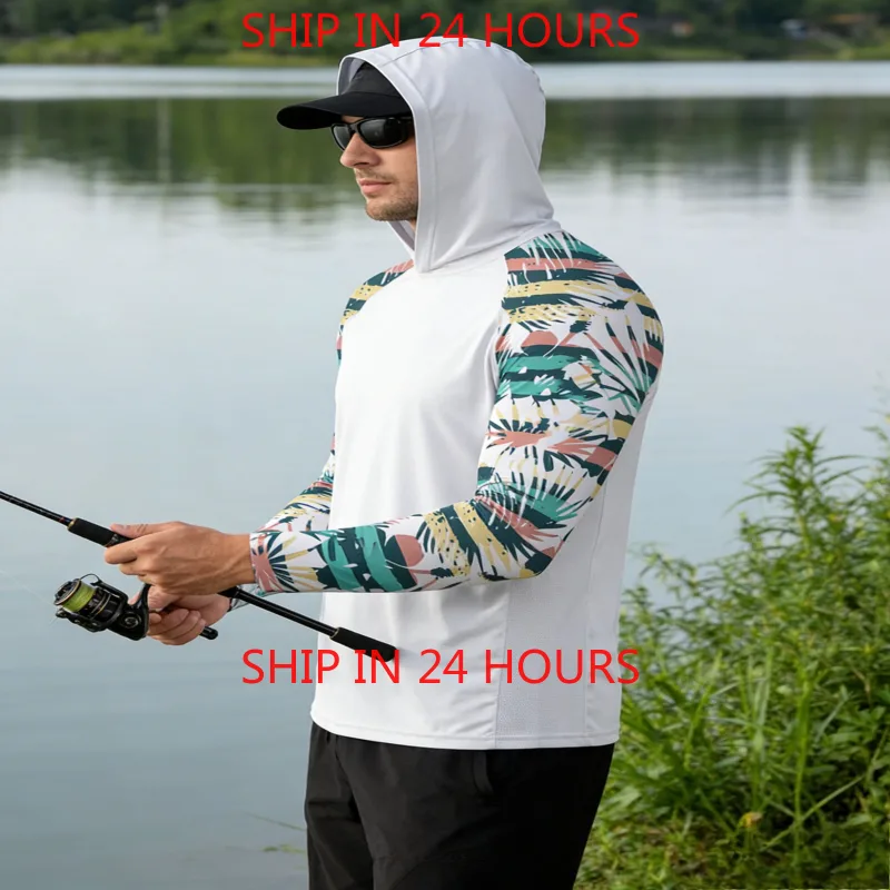 เสื้อตกปลาแขนยาวมีฮู้ด ป้องกัน - Fishing Hoodie บทวิจารณ์และราคา